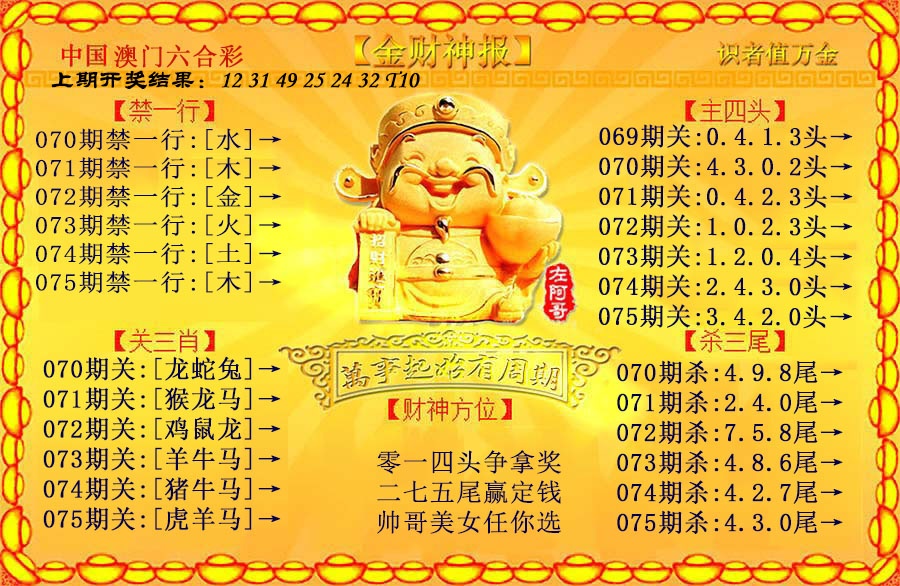 075期金财神[图]
